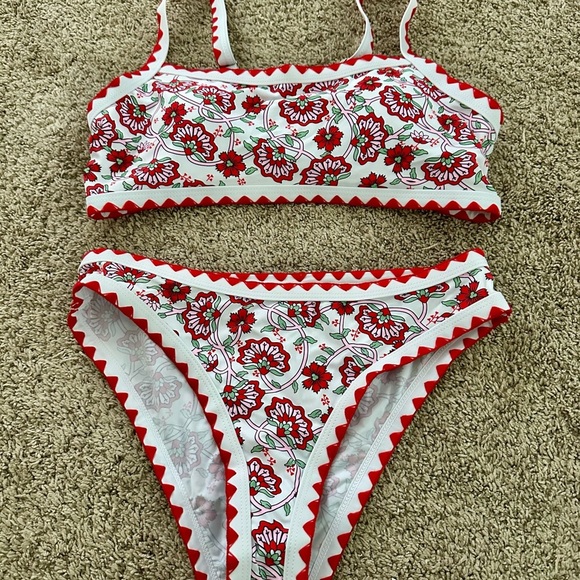 Women’s Seaform floral 2 piece high waisted bikini boho design. New - Picture 2 of 9